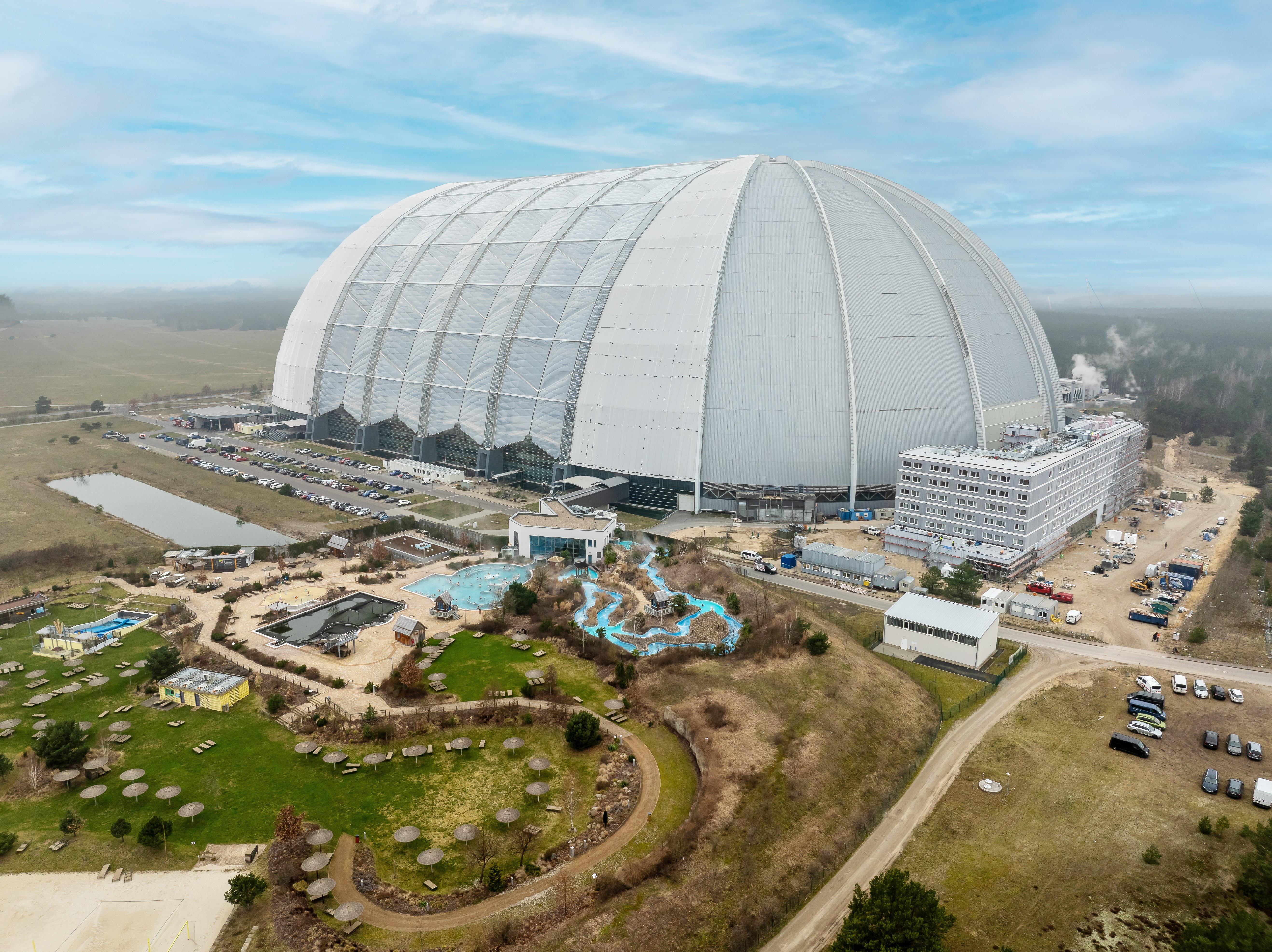 Tropical Island Exterior Resort Shot